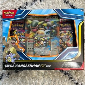 Pokemon Mega Kangaskhan EX Box with Blue and Yellow Accents